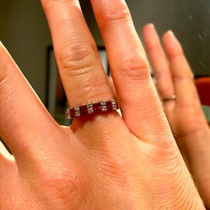 Authentic Diamond and ruby 14K ring $680 COA